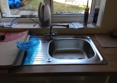Langdale Close, New kitchen sink and tap